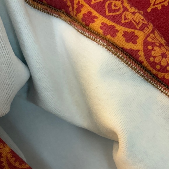 Farm Rio Bandana Dream Mixed Leopard Floral Patchwork Oversized Sweatshirt Sz S - Picture 7 of 14